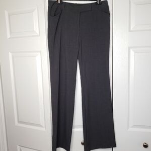Ann Taylor outlet Modern Fit dark gray wide leg dress pants.